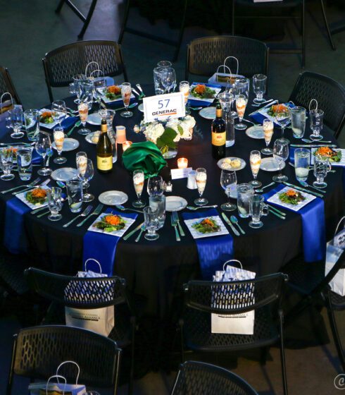 decorated plated table