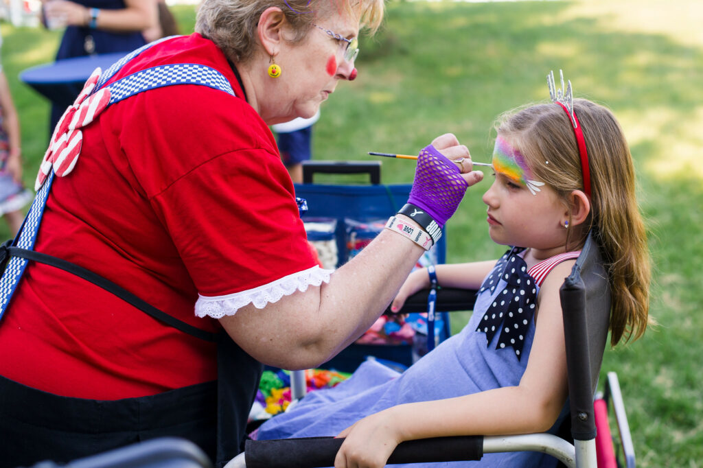 patriotic face painter