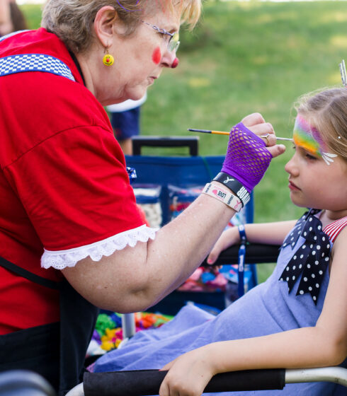 patriotic face painter