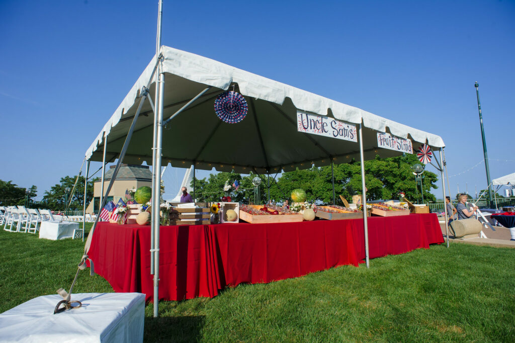 festive fruit stand