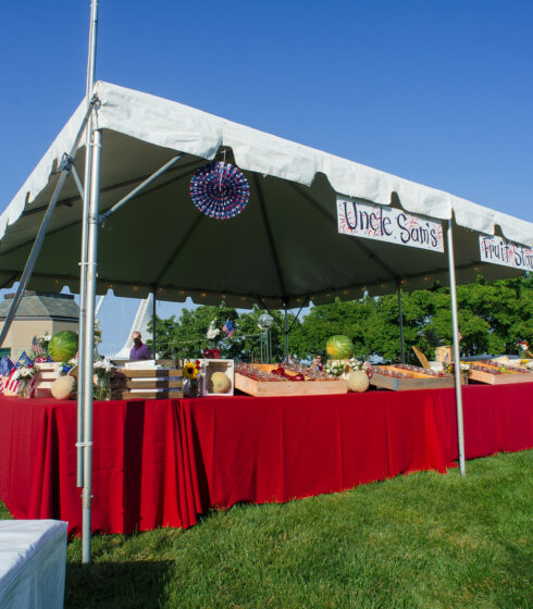 festive fruit stand