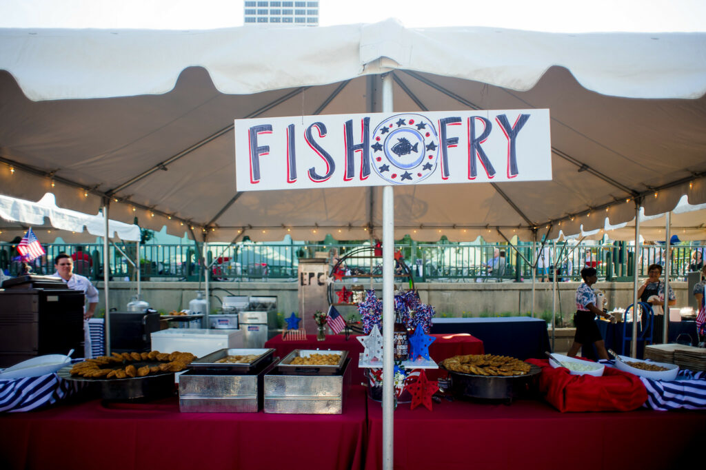 fish fry food tent