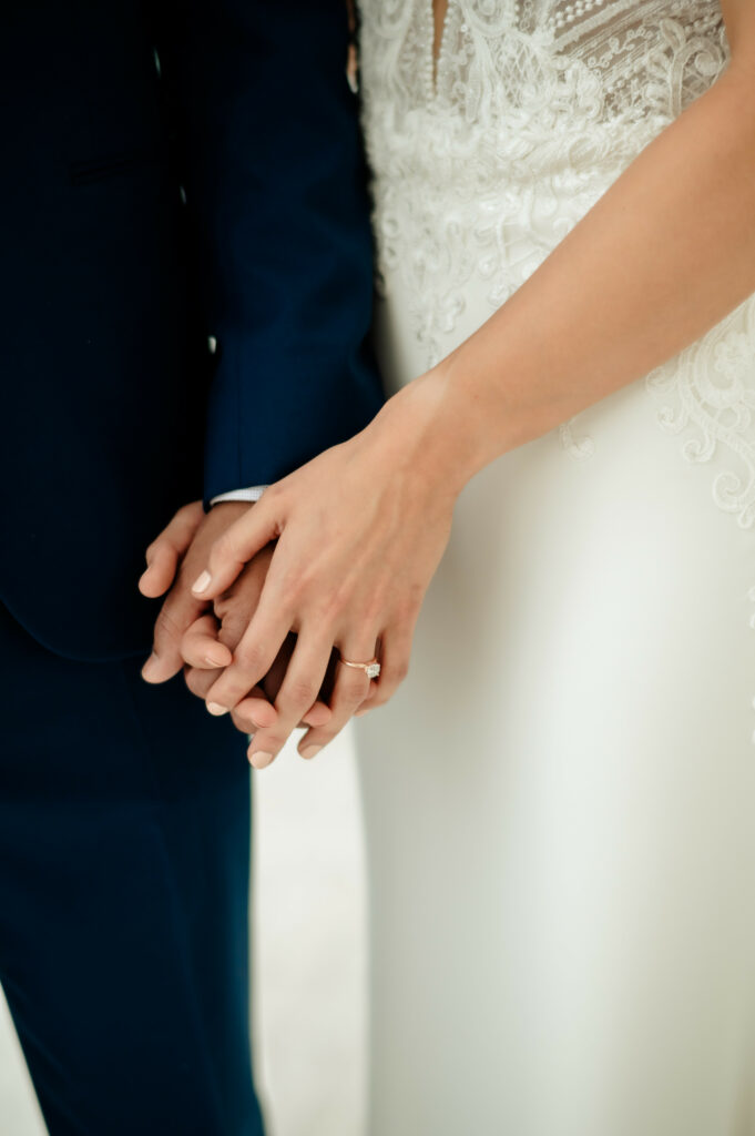 couple holding hands
