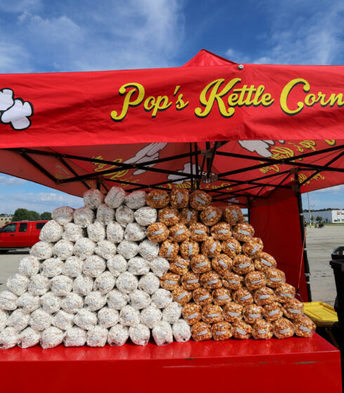 popcorn tent at tailgate
