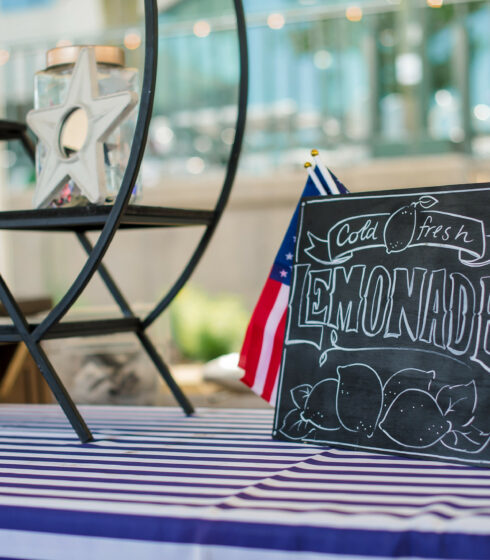 patriotic lemonade stand