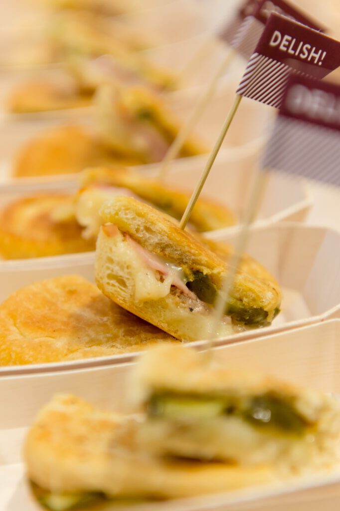 Mini ham grilled cheese apps