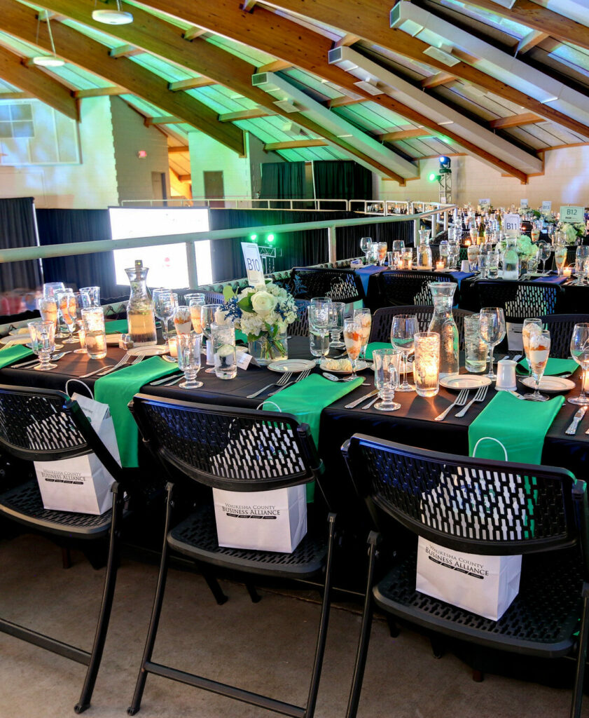 emerald green event napkins