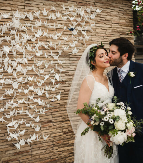 wedding paper wall decor