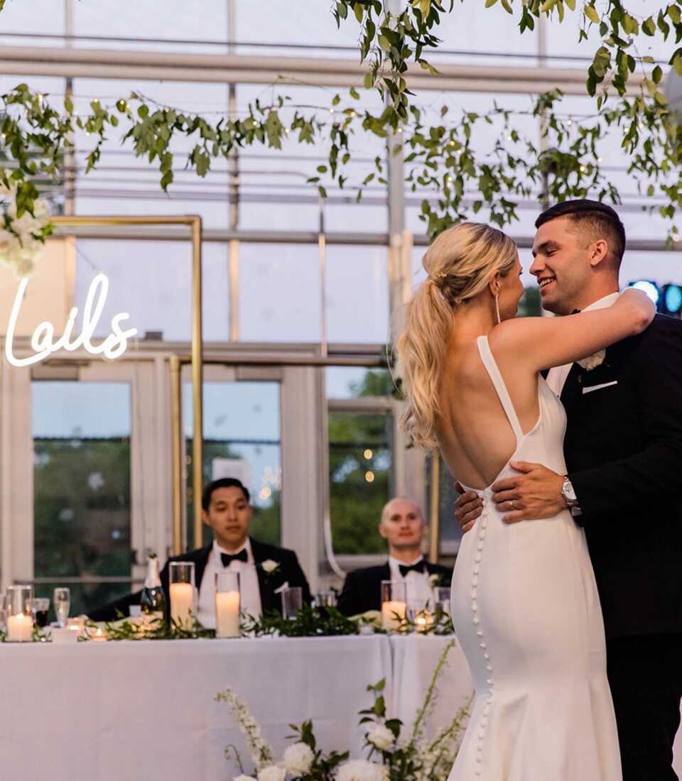 Wedding couple first dance