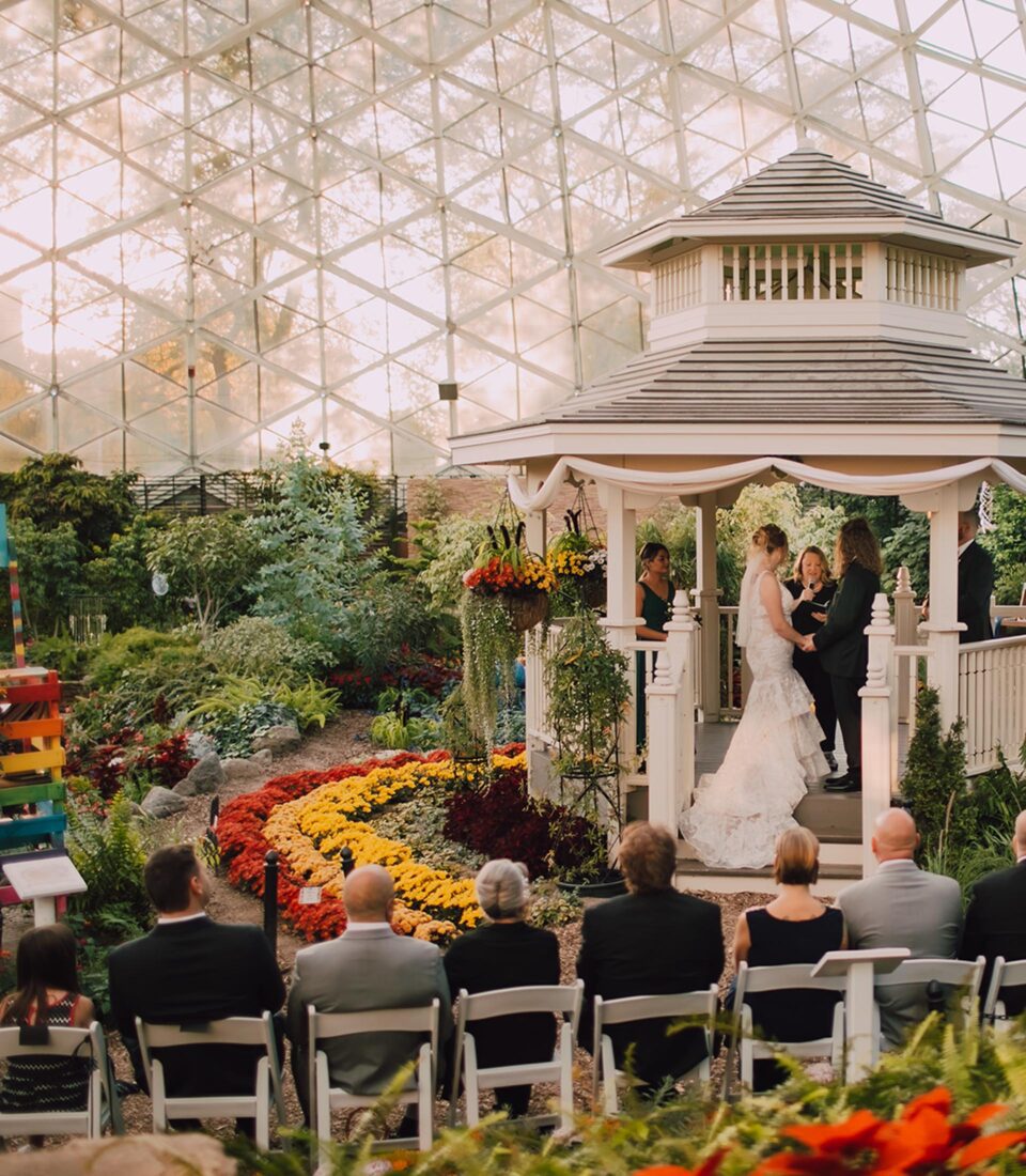 The gazebo in Mitchell Park Domes